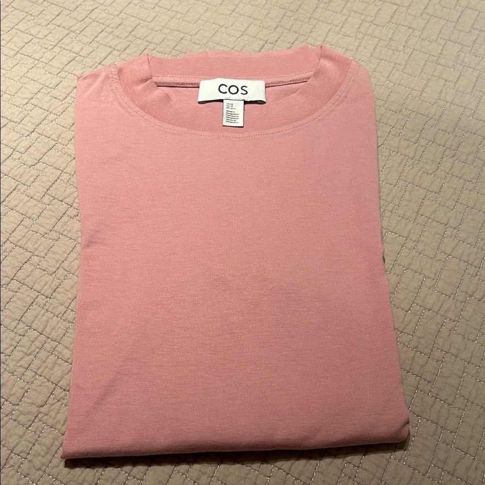 COS Blush Crewneck long sleeve tee